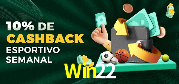 10% de bônus de cashback na Win22